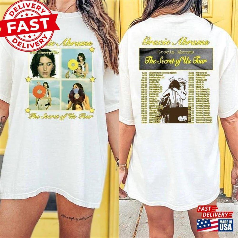 Gracie Abrams The Secret Of Us Tour Shirt Music 2 Sides Shirt Unisex 2 Sided